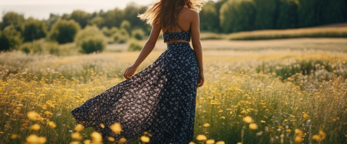 Jupe bohémienne longue : styles tendance 2026